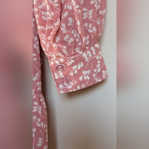 Lapis & Lillies Women’s Boho Wrap Dress, Tiered Floral Print Modest, Cottagecore - Picture 9 of 9